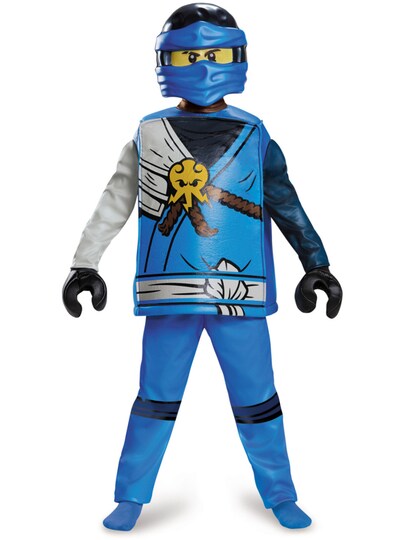 Child s Boys Deluxe LEGO Ninjago Blue Ninja Lightning Warrior Jay Costume Michaels